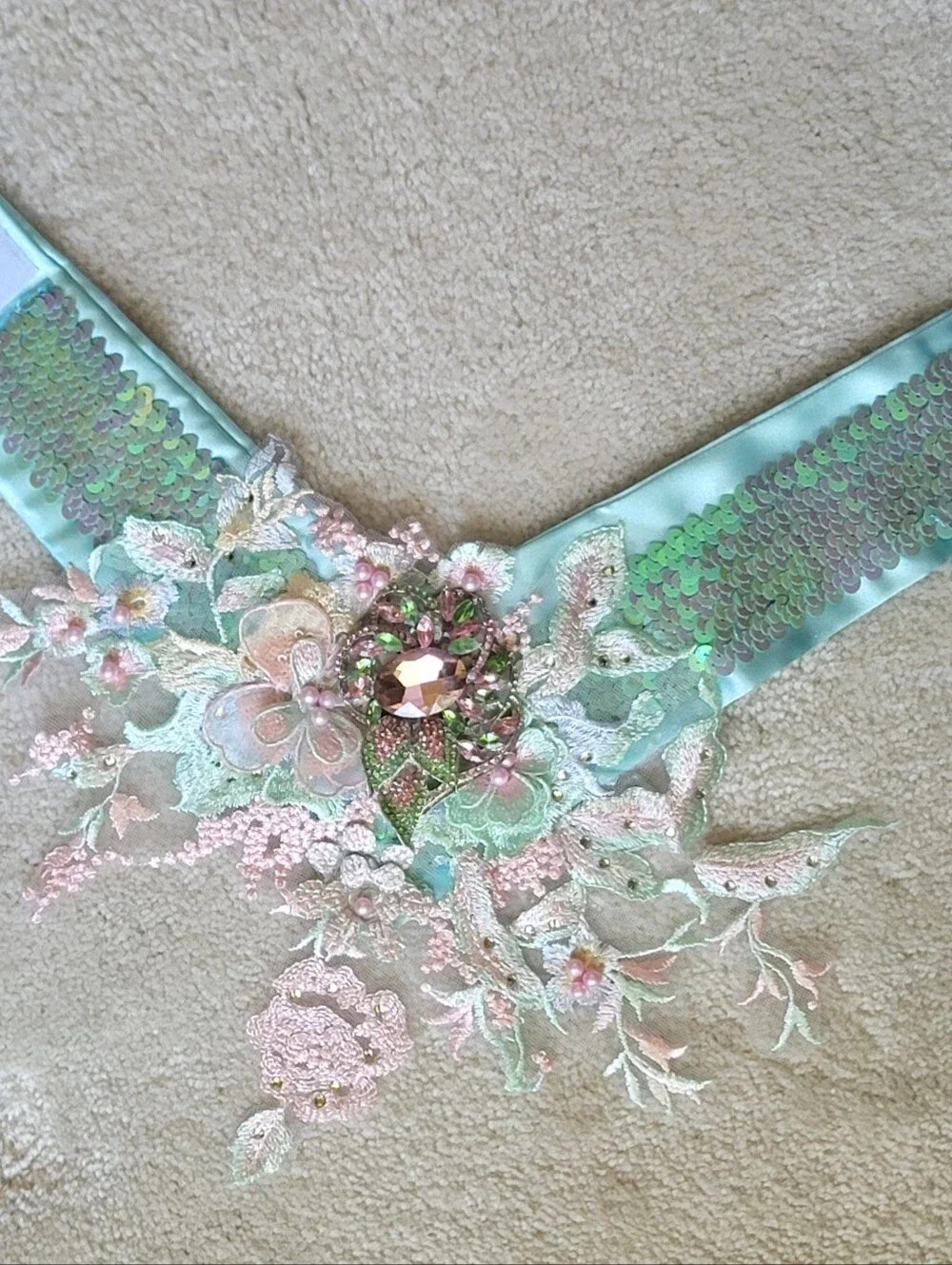 Embellished Crystal Dog Statement Collar